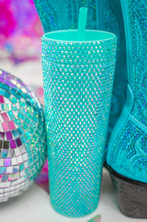 Full Rhinestone Straw Cup