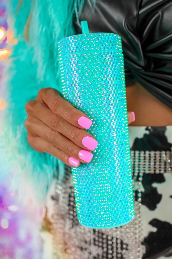 Full Rhinestone Straw Cup