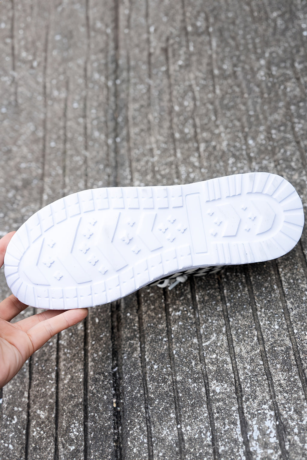 Black Checkered Print Shoes