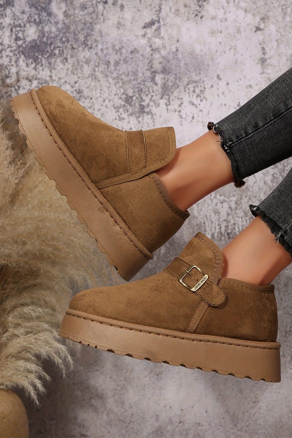 Coffee Platform Cozy Winter Boots